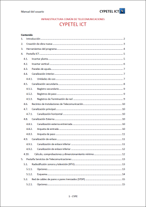 CYPETEL ICT. Infraestructuras comunes de telecomunicaciones en el interior de edificaciones. RD 346/2011. Manual